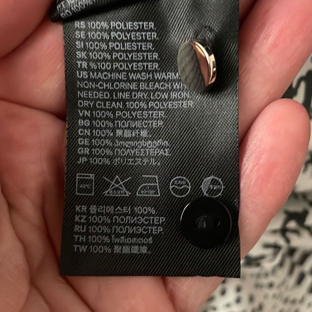 Richard Allen X H&M Houndstooth Plaid Button Front Shirt 2 - Picture 9 of 9